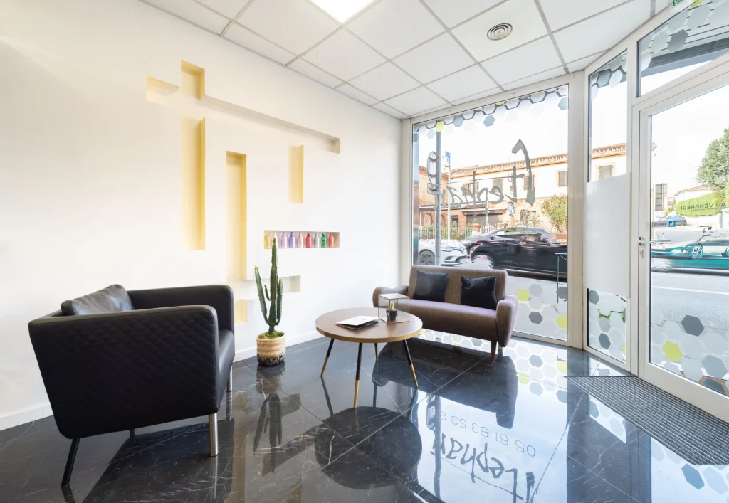 Intérieur du salon de coiffure Stephan à Quint-Fonsegrives