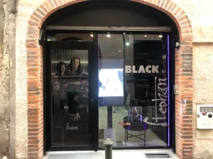 devanture salon de coiffure stephan Black à Toulouse