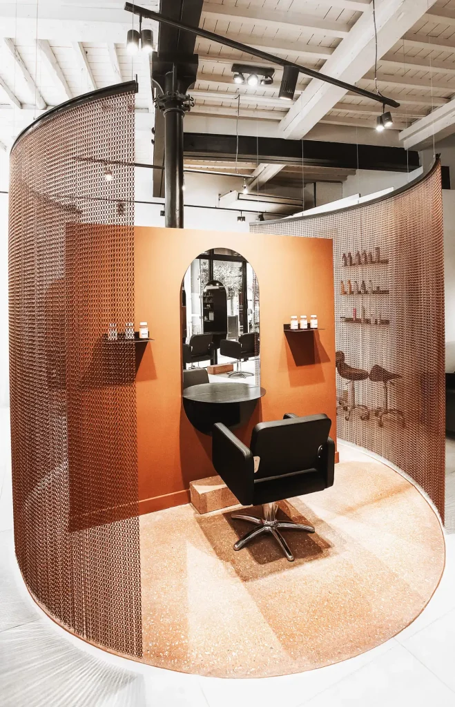 Intérieur du salon de coiffure Stéphan de perpignan rue gambetta